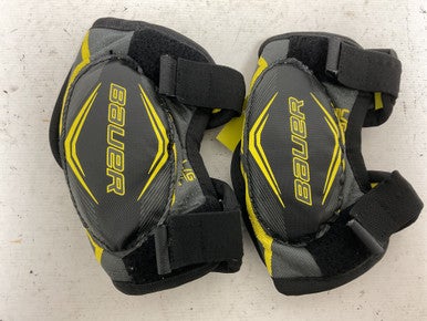 Used Bauer SUPREME MATRIX Youth Elbow Pads Black And Grey LG 11855-S000188746