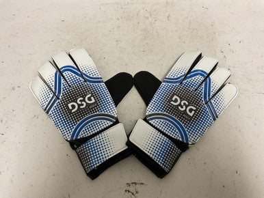 Used DSG OCALA GOALIE GLOVES Soccer Goalie Gloves Black And Royal Blue 7 11855-S000188706