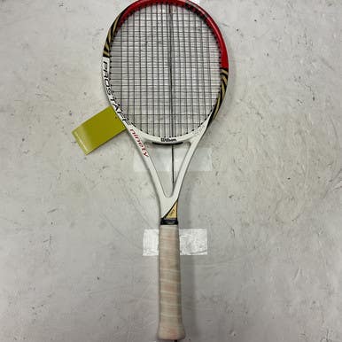 Used Wilson PRO STAFF 90 BLX Adult Tennis Racquet White 4 3/8" 11855-S000188694