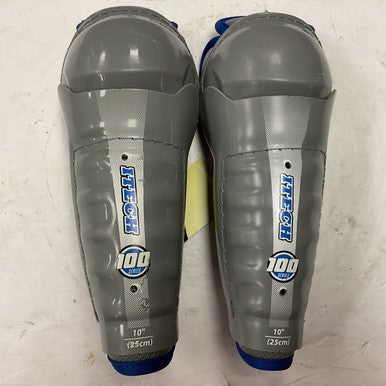 Used Itech 100 SERIES Youth Shin Guards Grey 10" 11855-S000188679