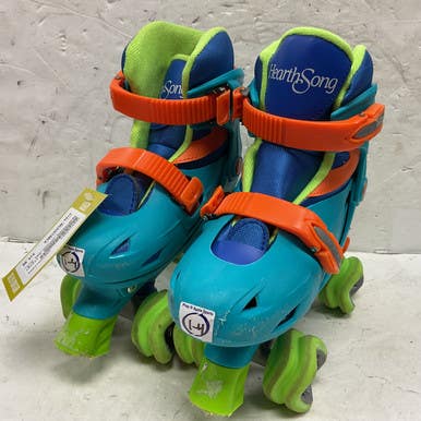 Used HEARTHSONG ONE2GO Junior Roller Quad Skates Carolina Blue Adjustable 11855-S000188667