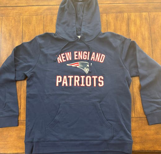 **NO TAGS** “New” New England Patriots Hooded Sweatshirt Adult XL