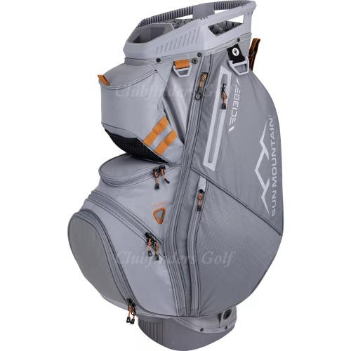 NEW Sun Mountain 2025 C-130 Cadet/Nickel/Rust 14-Way Golf Cart Bag w/ Raincover