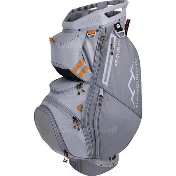 NEW Sun Mountain 2025 C-130 Cadet/Nickel/Rust 14-Way Golf Cart Bag w/ Raincover