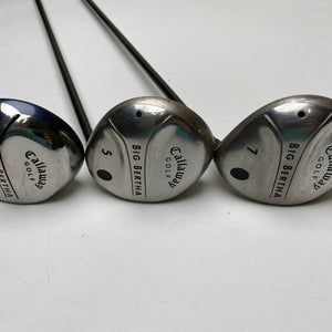 Callaway 2004 Big Bertha Wood Set 3 5 7 Various Ladies Graphite Womens RH