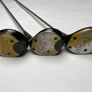 Ping Karsten I Wood Set 1 3 5 18* Stock Ping Regular Steel Mens RH