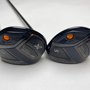 XXIO X Black 3 & 5 Fairway Wood Set 15* 18* Miyazaki AX-1 Flex 4333 47g Stiff RH