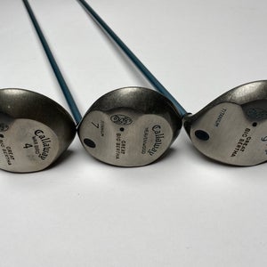 Callaway Big Bertha Warbird Wood Set 4 7 9 Ladies Gems Ladies Graphite Womens RH