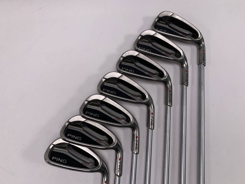 Ping G25 Iron Set 4-PW Red Dot 1* Flat KBS Tour C-Taper Extra Stiff Steel RH