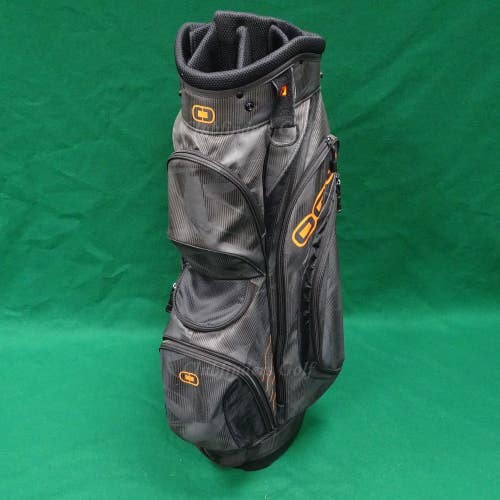 Ogio Press Raceway/Orange 8-Way 9.5" OD Golf Cart Bag w/ Raincover