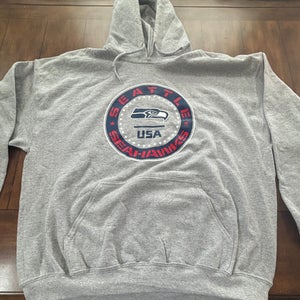 Seattle Seahawks gray hoodie adult XL New  **NO TAGS**