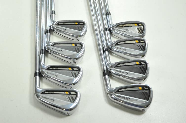 TaylorMade RocketBladez Tour 4-PW,AW Iron Set Stiff RH KBS Tour Steel # 200091