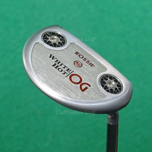 Odyssey White Hot OG Rossie S 34.25" Slant Putter Golf Club W/ Super Stroke & HC