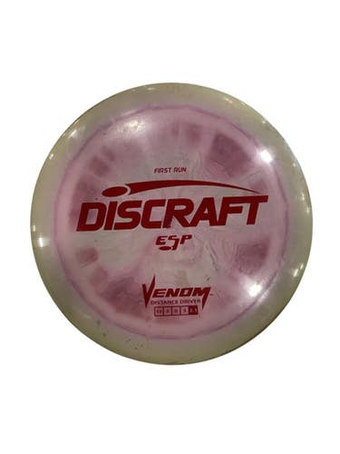 Used Discraft FIRST RUN VENOM Disc Golf Driver Pink 11884-S000049731