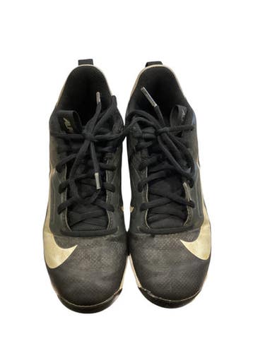Used Nike BLK AND WHITE CLEATS BB/SB Cleats Black Junior 03 11884-S000049728