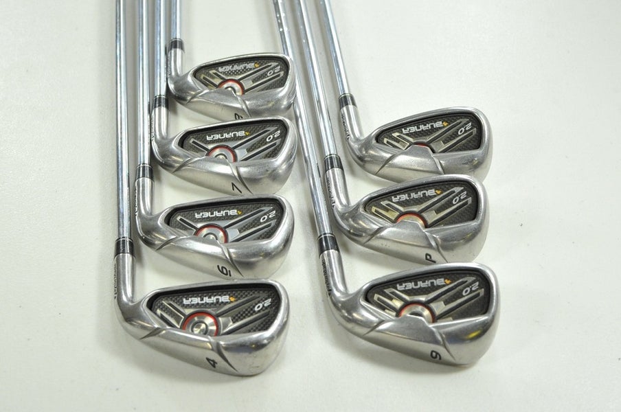 TaylorMade Burner 2.0 4,6-PW,AW Iron Set Regular Flex Right 85g Steel # 200197