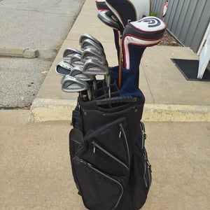 Cleveland Tommy Armour 15 Piece Regular Flex Complete Golf Set Academy Cart Bag