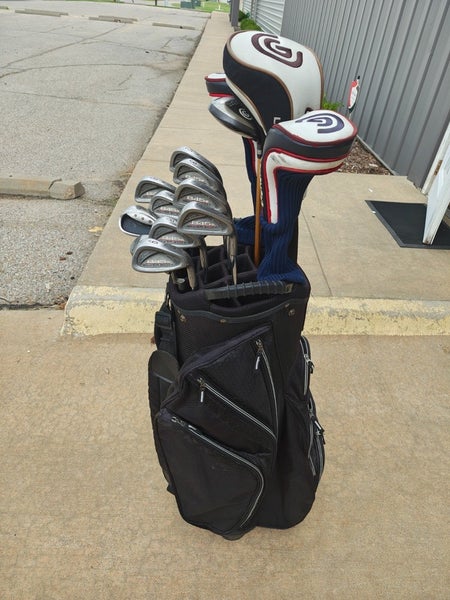 Cleveland Tommy Armour 15 Piece Regular Flex Complete Golf Set Academy Cart Bag