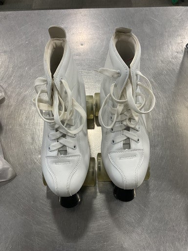 Used Senior Roller Quad Skates White Senior 8 11614-S000218319