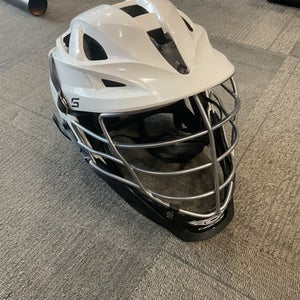 Used Cascade S ADULT HELMET Lacrosse Helmet White One Size 11614-S000218286