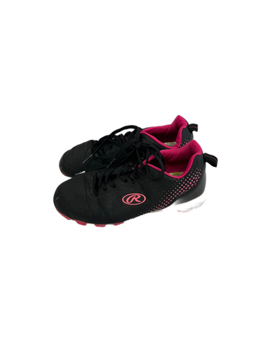 Used Rawlings BB CLEATS BB/SB Cleats Black Junior 04 11692-S000139301