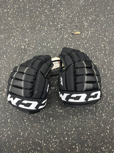 Used CCM 4R Youth Gloves Black 8" 11162-S000427822