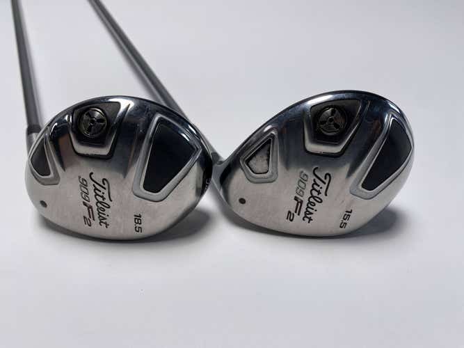 Titleist 909 F2  &  Fairway Wood Set 15.5* 18.5*  Diamana 75FW Mens RH