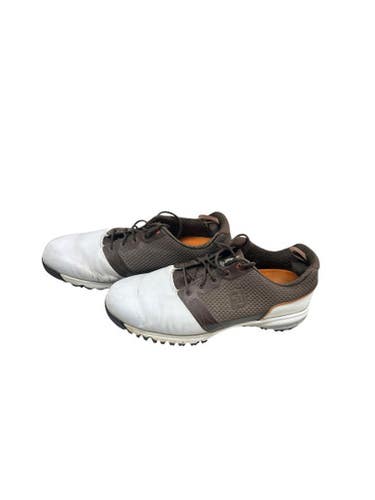 Used Foot Joy Mens Golf Shoes White Senior 11.5 11833-S000164327