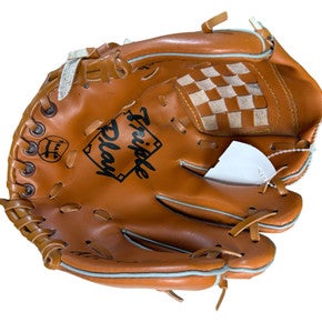 Used TRIPLE PLAY 9 IN BB/SB Glove RH Throw Brown 9" 11833-S000165040
