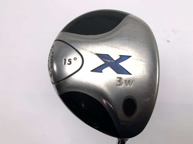Callaway X 3 Fairway Wood 15* Uniflex Steel Mens RH Oversize Grip