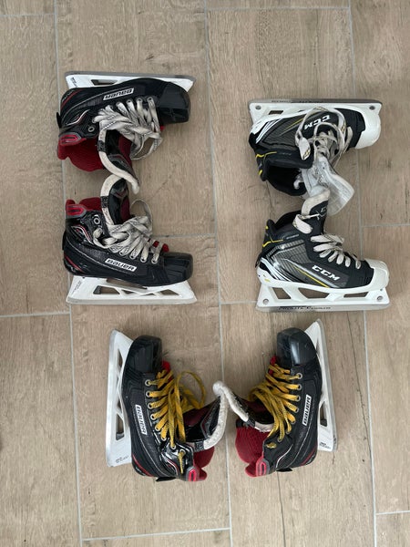 Assorted Hockey Skates Junior Sizes 2, 4 , 5
