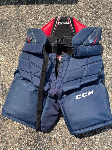 Blue Junior Large CCM Axis A1.5 Hockey Goalie Pants (Used)