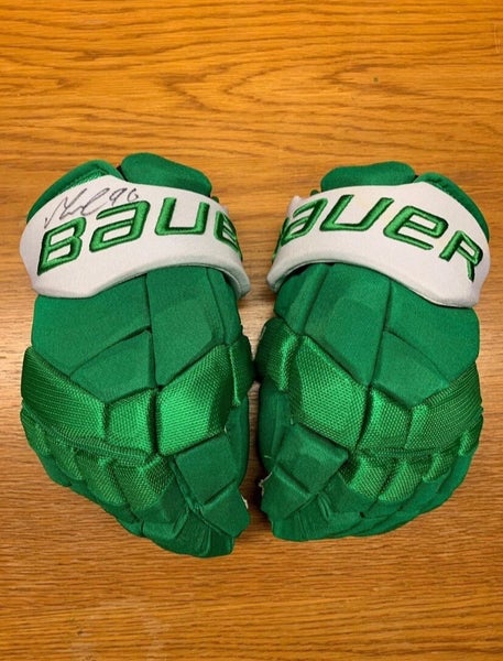 Bauer Supreme 2S Pro Stock Game Used Hockey Gloves 14" Short Cuff Wild Reverse Retro