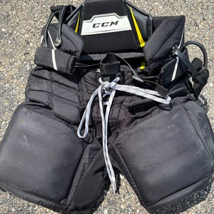 Black Junior Large CCM Axis A1.5 Hockey Goalie Pants (Used)
