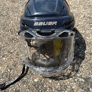 Blue Medium Bauer Re-Akt 95 Helmet (Used)