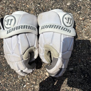 White Warrior Evo Lite Lacrosse Gloves Small (Used)