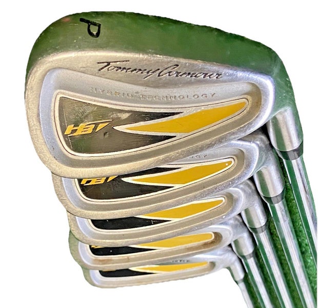 Tommy Armour HBT Iron Set 6-PW Men's RH Stiff Steel 6i 37" New Jumbo Grips