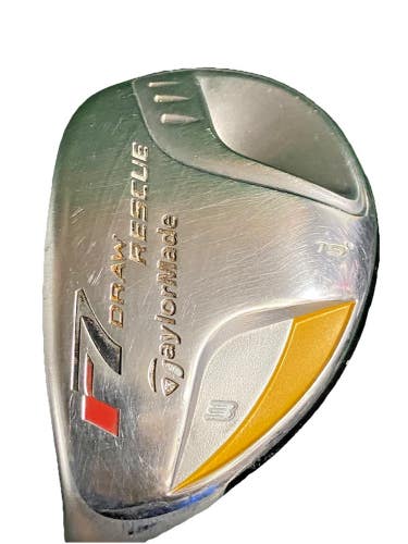 TaylorMade R7 Draw Rescue 3 Hybrid 19* LH 55g Reax Stiff Graphite 40" Nice Grip