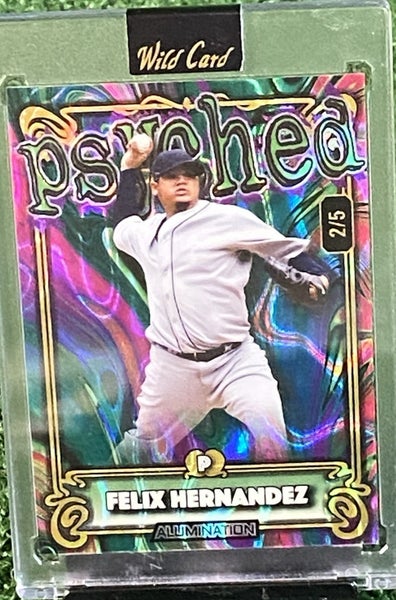 Felix Hernandez 2024 Psyched Pink Teal Lava Foil 2/5 AP-FH Wild Card Alumination