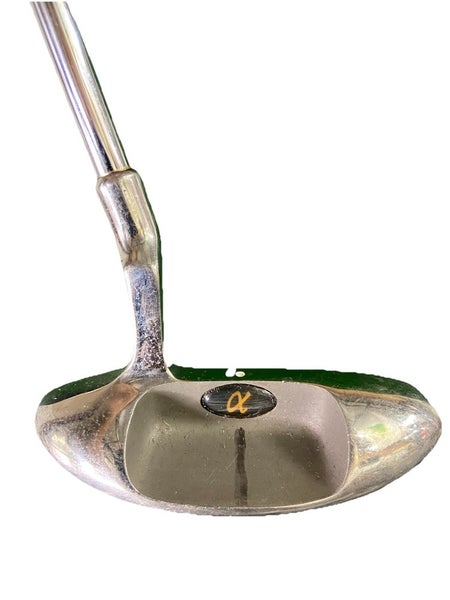 Alpha Golf Silver Diamond Stainless Blade Putter RH Steel 33" Nice Wrap Grip