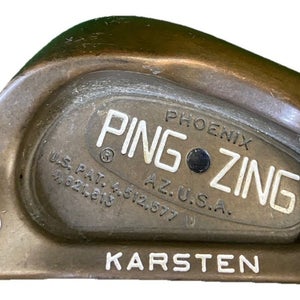 Ping Zing BeCu 8 Iron Black Dot +1 Stiff Graphite 37.25" Good Grip RH Nice Club