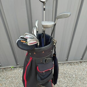 Cleveland Adams 13 Piece Ladies Flex Graphite Complete Golf Set Cart Bag