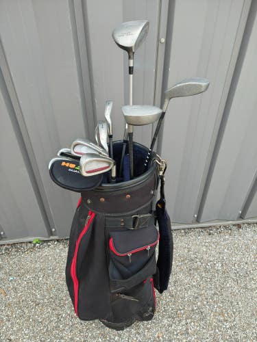 Cleveland Adams 13 Piece Ladies Flex Graphite Complete Golf Set Cart Bag