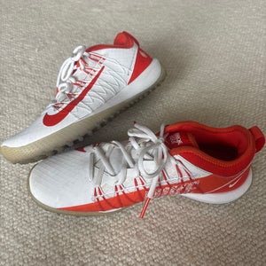 Orange Unisex Size M 8.0 (W 9.0) Adult Nike Low Top Alpha Huarache 7 Pro Turf Cleats (Used)
