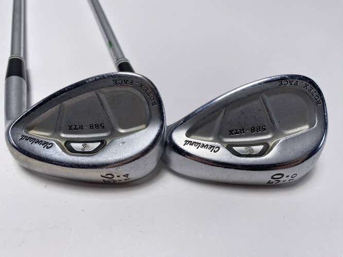 Cleveland 588 RTX Satin Chrome Wedge Set 50* 10 | 56* 14 True Temper DG Mens RH