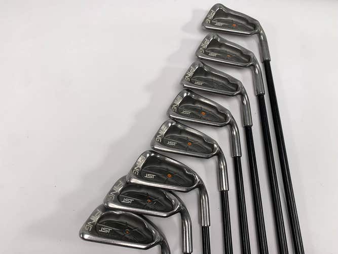 Ping ISI Iron Set 4-PW+SW Orange Dot 2* Flat 350 Series Senior Graphite Mens RH