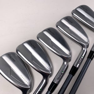 Ping i525 Iron Set 6-PW Green Dot 2* Up Alta CB AWT Reg RH Midsize Grips