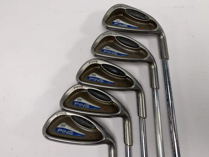 Ping G2 Iron Set 6-PW Red Dot 1* Flat TFC 100 Stiff RH Undersize Grips