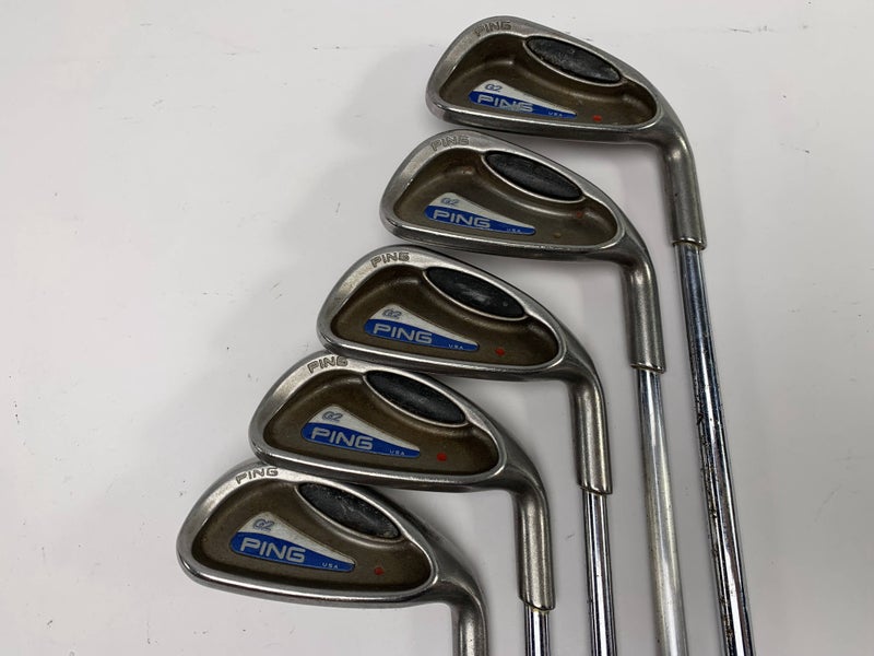 Ping G2 Iron Set 6-PW Red Dot 1* Flat TFC 100 Stiff RH Undersize Grips