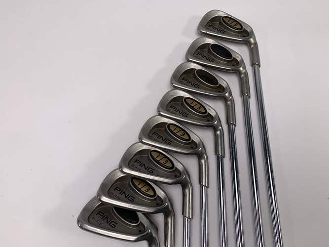 Ping i3 Blade Iron Set 3-PW Black Dot Cushin JZ Stiff Steel Mens RH
